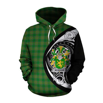 Tartan Vibes Clothing McShane Irish Clan Cotton Hoodie Celtic Circle Style