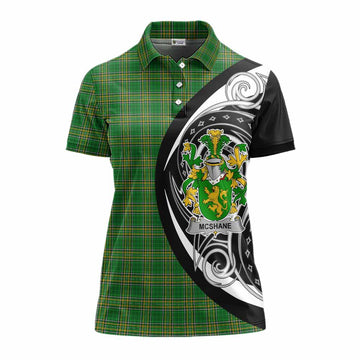 McShane Irish Clan Women's Polo Shirt Celtic Circle Style Women - Tartan Vibes Clothing
