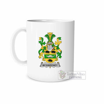 Tartan Vibes Clothing McSweeney Irish Clan Coat of Arms Ceramic Mug