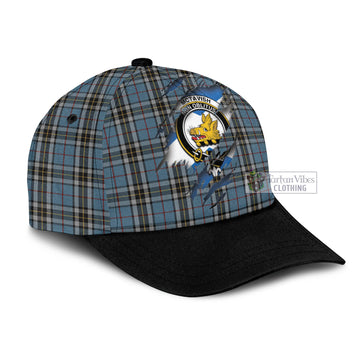 Tartan Vibes Clothing McTavish Dress Tartan Classic Cap with Family Crest In Me Style