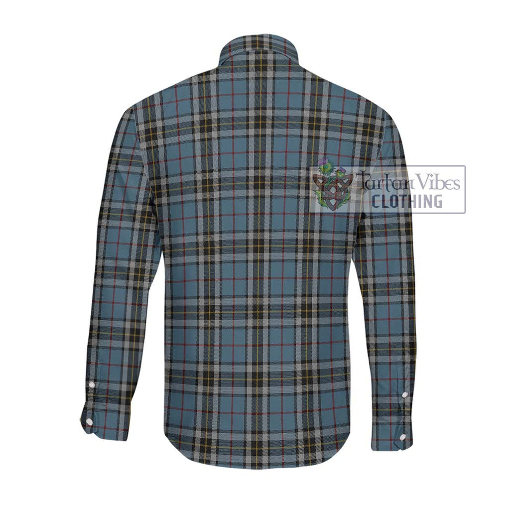McTavish Dress Tartan Long Sleeve Button Shirt with Family Crest DNA In Me Style - Tartanvibesclothing Shop