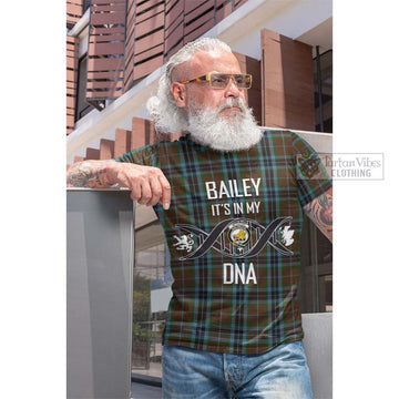 Tartan Vibes Clothing McTavish Hunting Tartan Cotton T-shirt with Family Crest DNA In Me Style