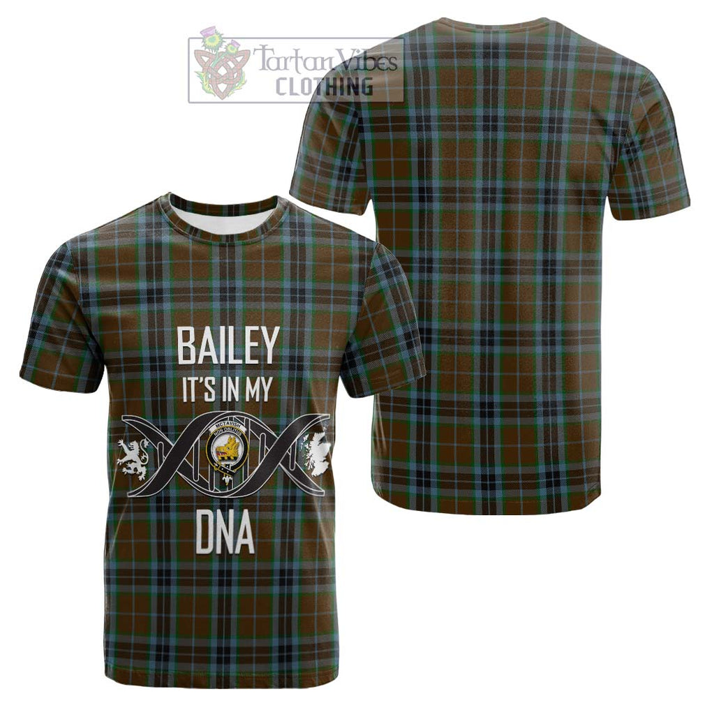 Tartan Vibes Clothing McTavish Hunting Tartan Cotton T-shirt with Family Crest DNA In Me Style