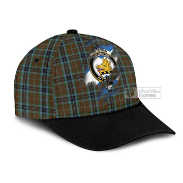 Tartan Vibes Clothing McTavish Hunting Tartan Classic Cap with Family Crest In Me Style