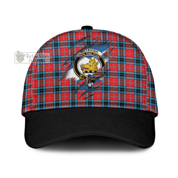 Tartan Vibes Clothing McTavish Modern Tartan Classic Cap with Family Crest In Me Style