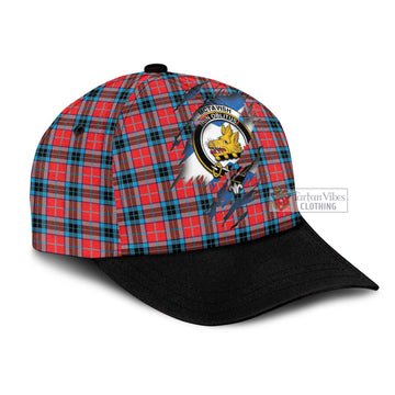 Tartan Vibes Clothing McTavish Modern Tartan Classic Cap with Family Crest In Me Style