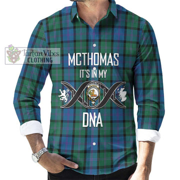 McThomas Tartan Long Sleeve Button Shirt with Family Crest DNA In Me Style Men's Shirt S - Tartanvibesclothing Shop