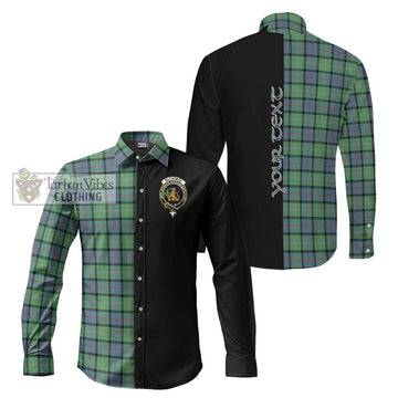 McThomas Ancient Tartan Long Sleeve Button Shirt with Family Crest and Half Of Me Style Men's Shirt S - Tartanvibesclothing Shop