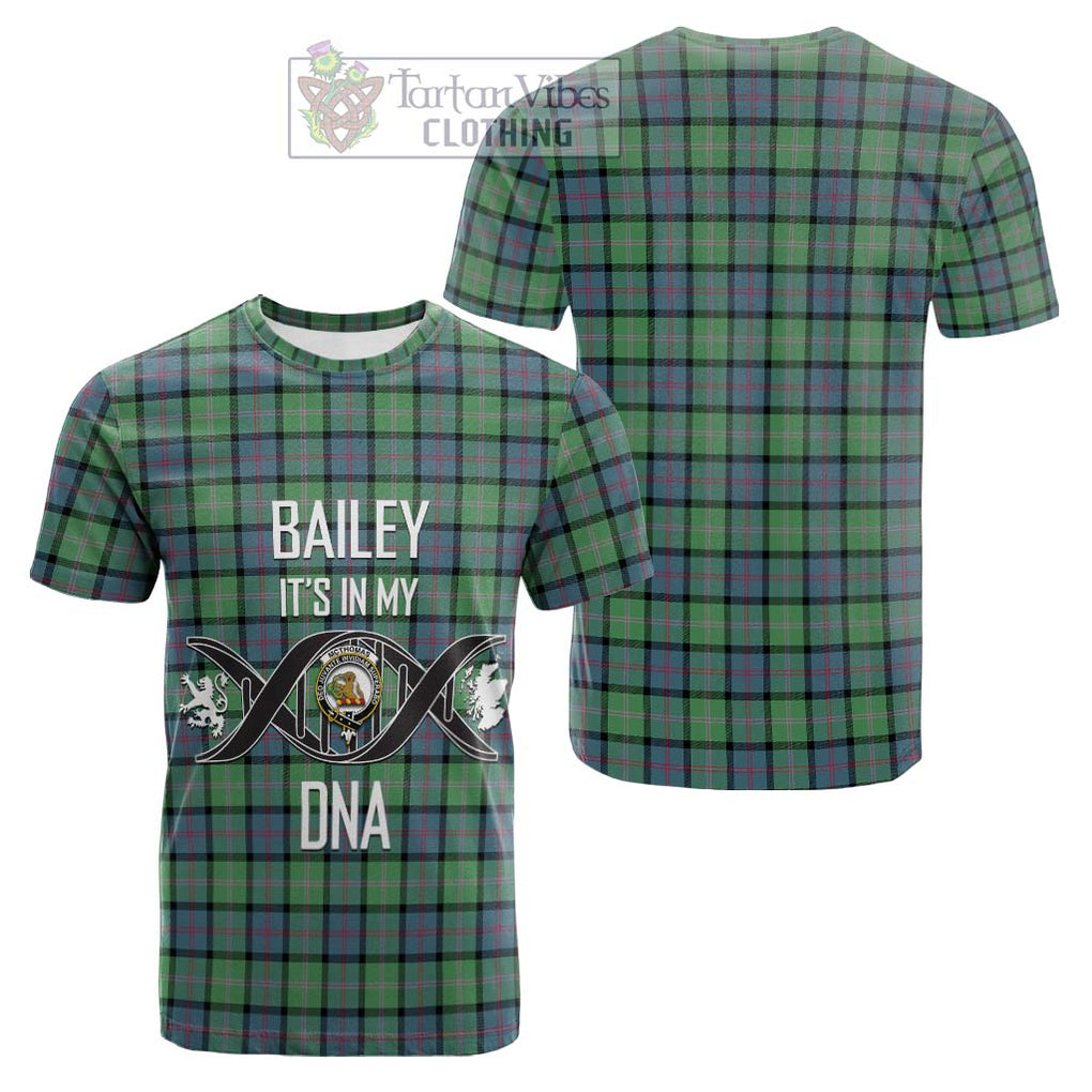 Tartan Vibes Clothing McThomas Ancient Tartan Cotton T-shirt with Family Crest DNA In Me Style
