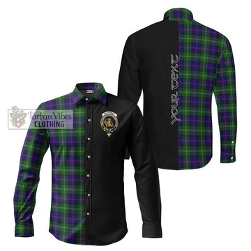 McThomas Modern Tartan Long Sleeve Button Shirt with Family Crest and Half Of Me Style Men's Shirt S - Tartanvibesclothing Shop