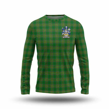McVeagh Irish Clan Tartan Long Sleeve T-Shirt with Coat of Arms Unisex - Tartan Vibes Clothing