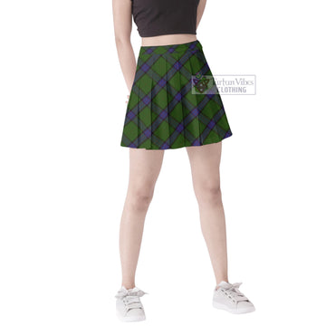 McWilliam Hunting Tartan Women's Plated Mini Skirt Cross Style Female - Tartan Vibes Clothing