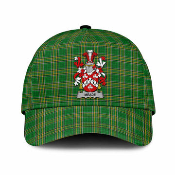 Meade Irish Clan Tartan Classic Cap with Coat of Arms