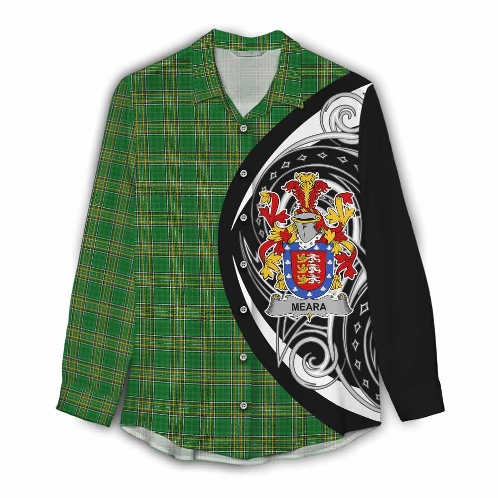 Meara Irish Clan Women's Casual Shirt Celtic Circle Style Female - Tartan Vibes Clothing