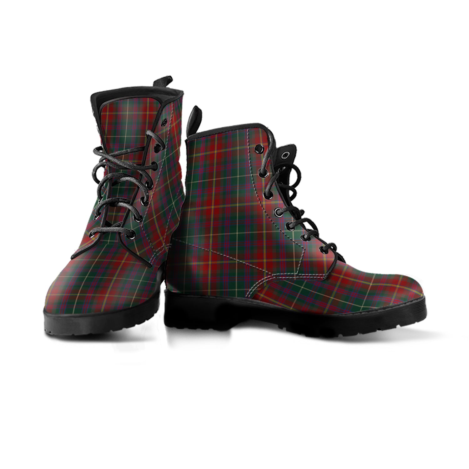 Meath County Ireland Tartan Leather Boots Men' Boots - Tartan Vibes Clothing