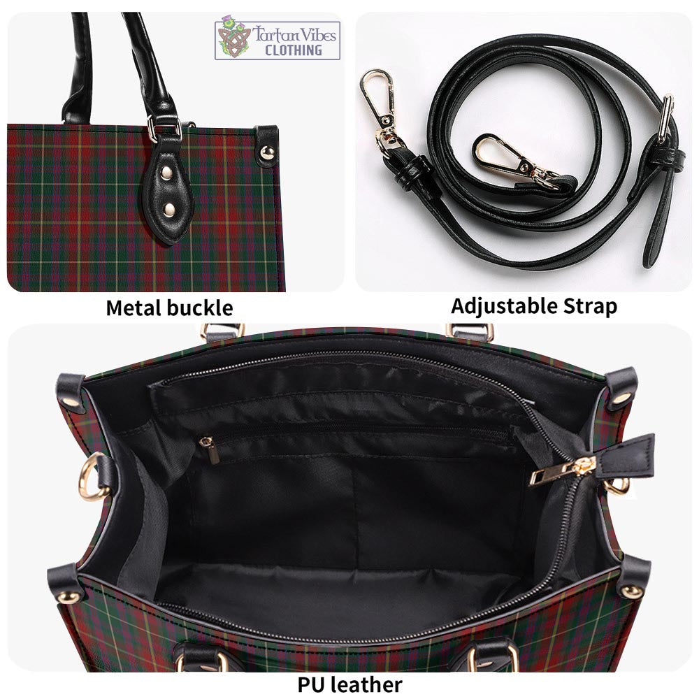 Meath County Ireland Tartan Luxury Leather Handbags - Tartan Vibes Clothing