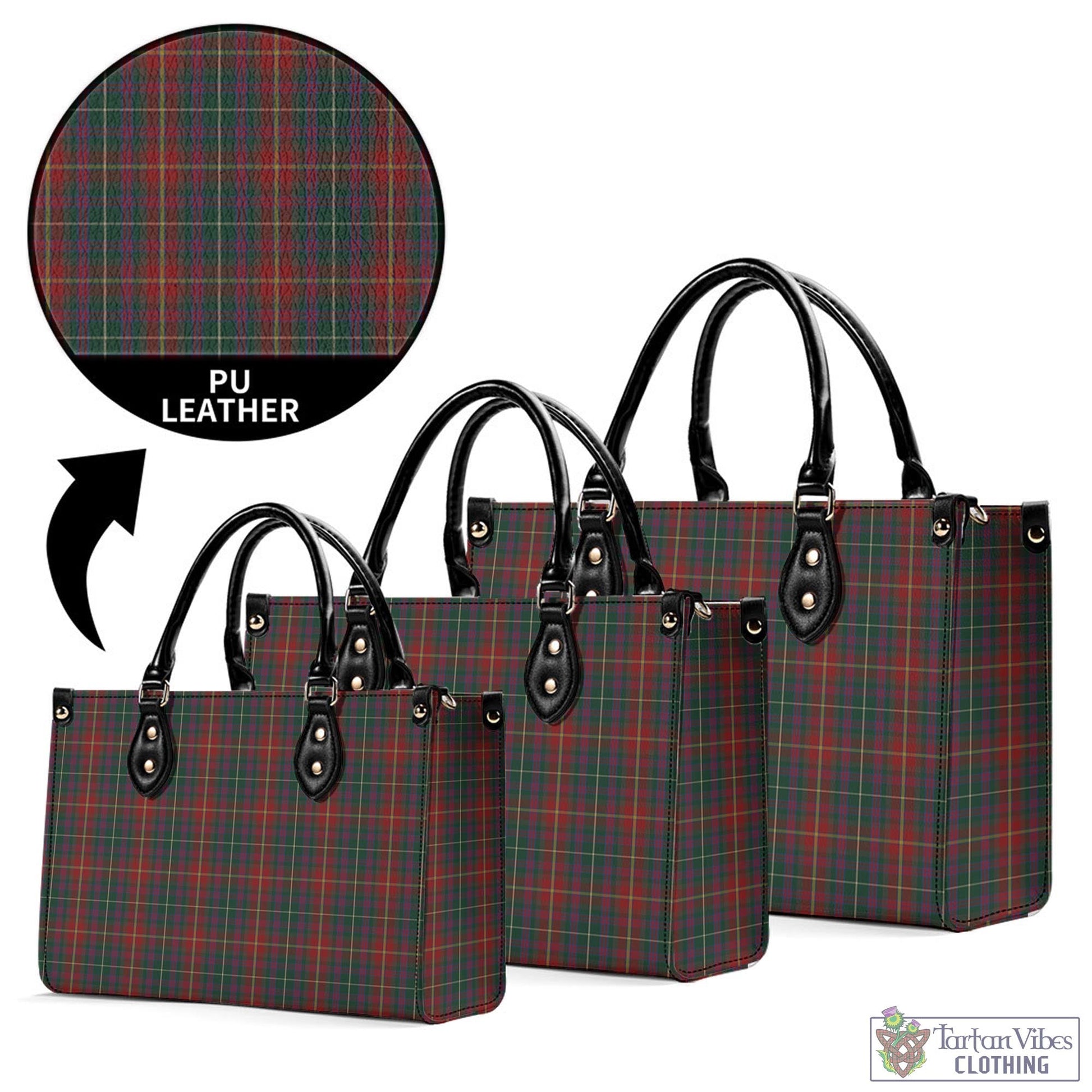 Meath County Ireland Tartan Luxury Leather Handbags - Tartan Vibes Clothing