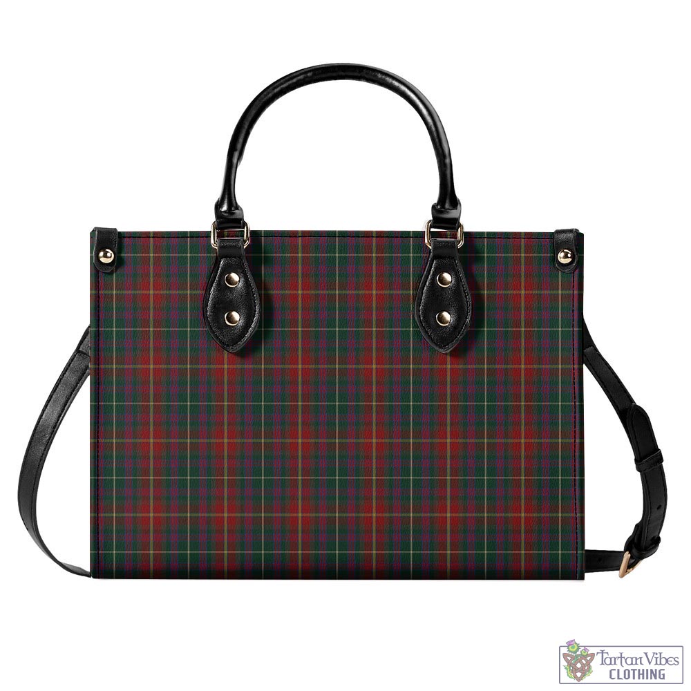 Meath County Ireland Tartan Luxury Leather Handbags L - Tartan Vibes Clothing