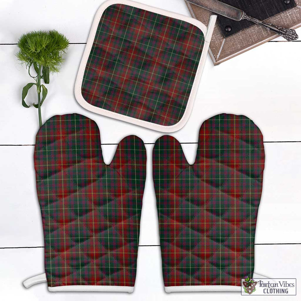 Meath County Ireland Tartan Combo Oven Mitt & Pot-Holder White - Tartan Vibes Clothing