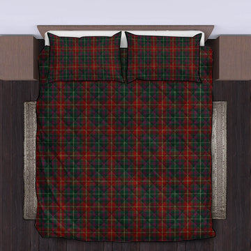 Meath County Ireland Tartan Quilt Bed Set