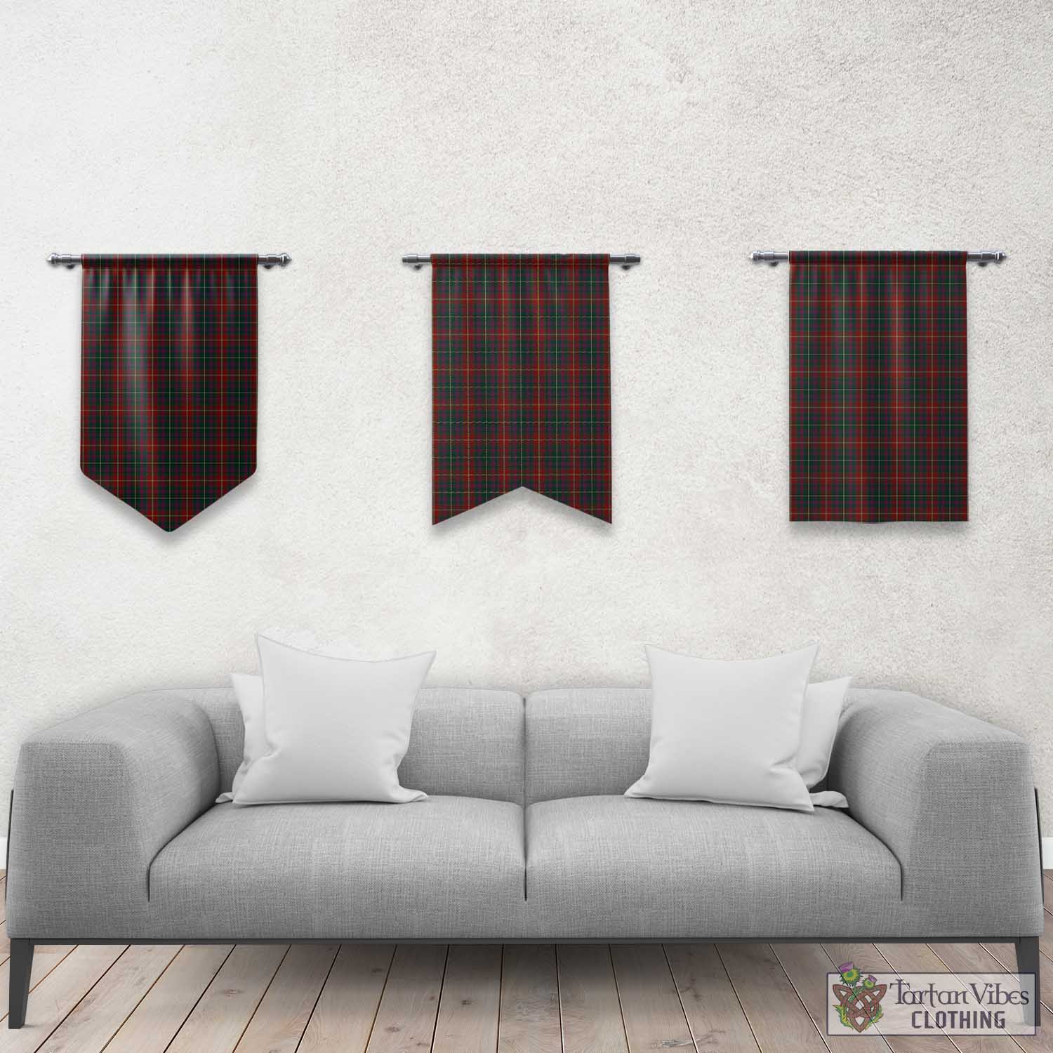 Meath County Ireland Tartan Gonfalon, Tartan Banner Rectangle - Tartan Vibes Clothing