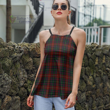Meath County Ireland Tartan Loose Halter Neck Camisole Women - Tartan Vibes Clothing