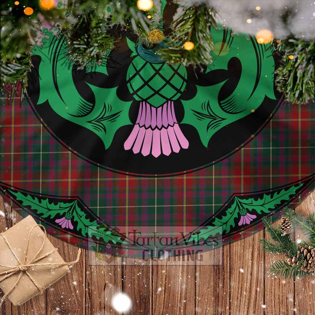 Meath County Ireland Tartan Christmas Tree Skirt Scottish Thistle Style - Tartan Vibes Clothing