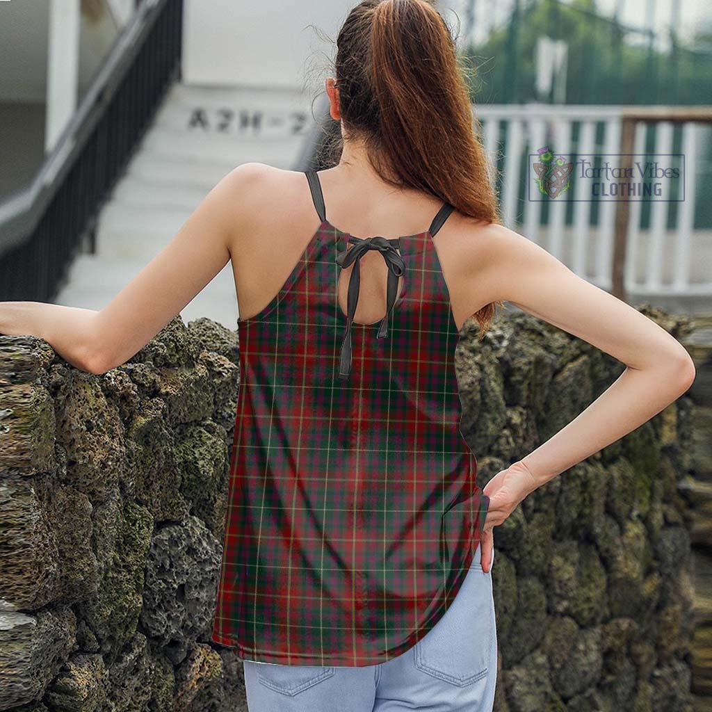 Meath County Ireland Tartan Loose Halter Neck Camisole - Tartan Vibes Clothing