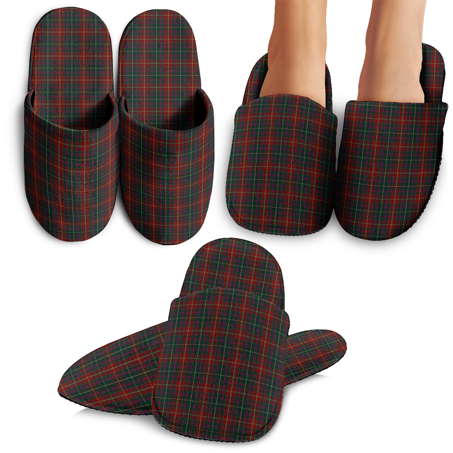 Meath County Ireland Tartan Home Slippers - Tartan Vibes Clothing