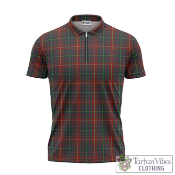 Meath County Ireland Tartan Zipper Polo Shirt - Tartan Vibes Clothing