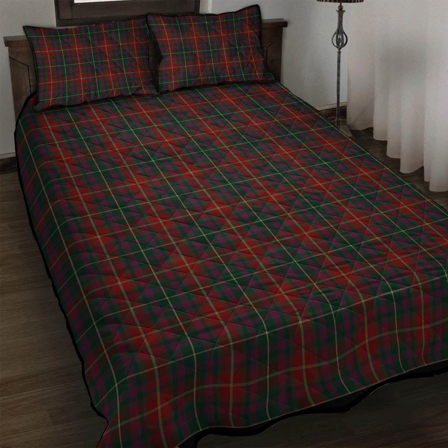 Meath County Ireland Tartan Quilt Bed Set - Tartanvibesclothing Shop