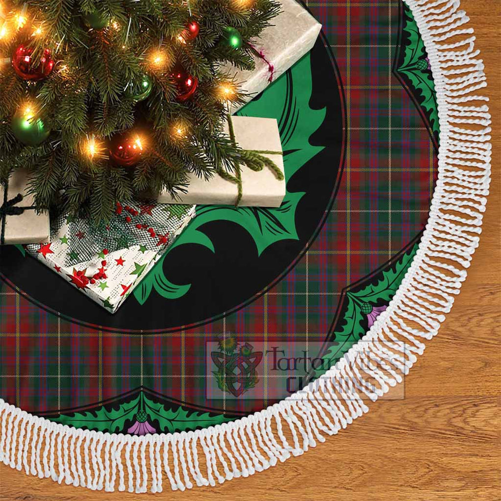 Meath County Ireland Tartan Christmas Tree Skirt Scottish Thistle Style - Tartan Vibes Clothing