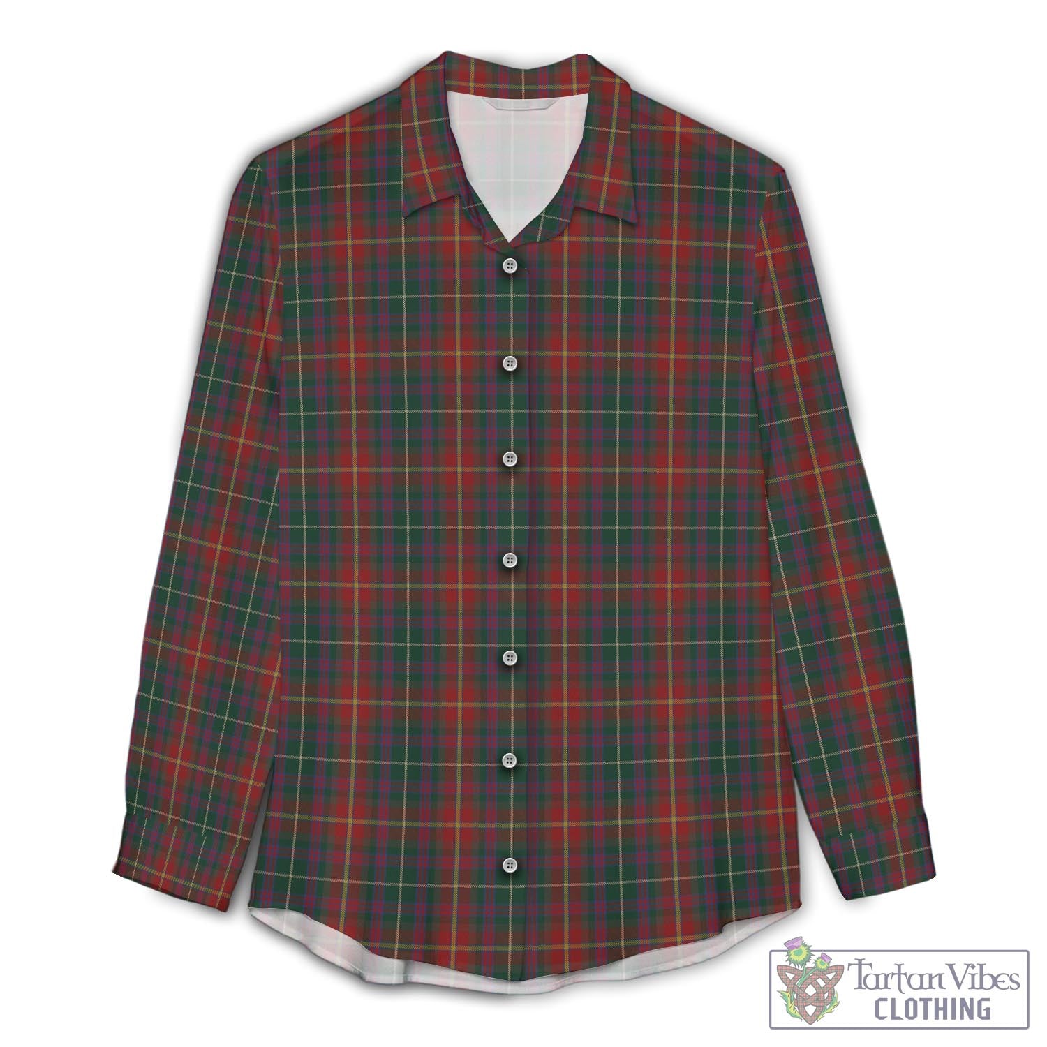 Meath County Ireland Tartan Womens Casual Shirt