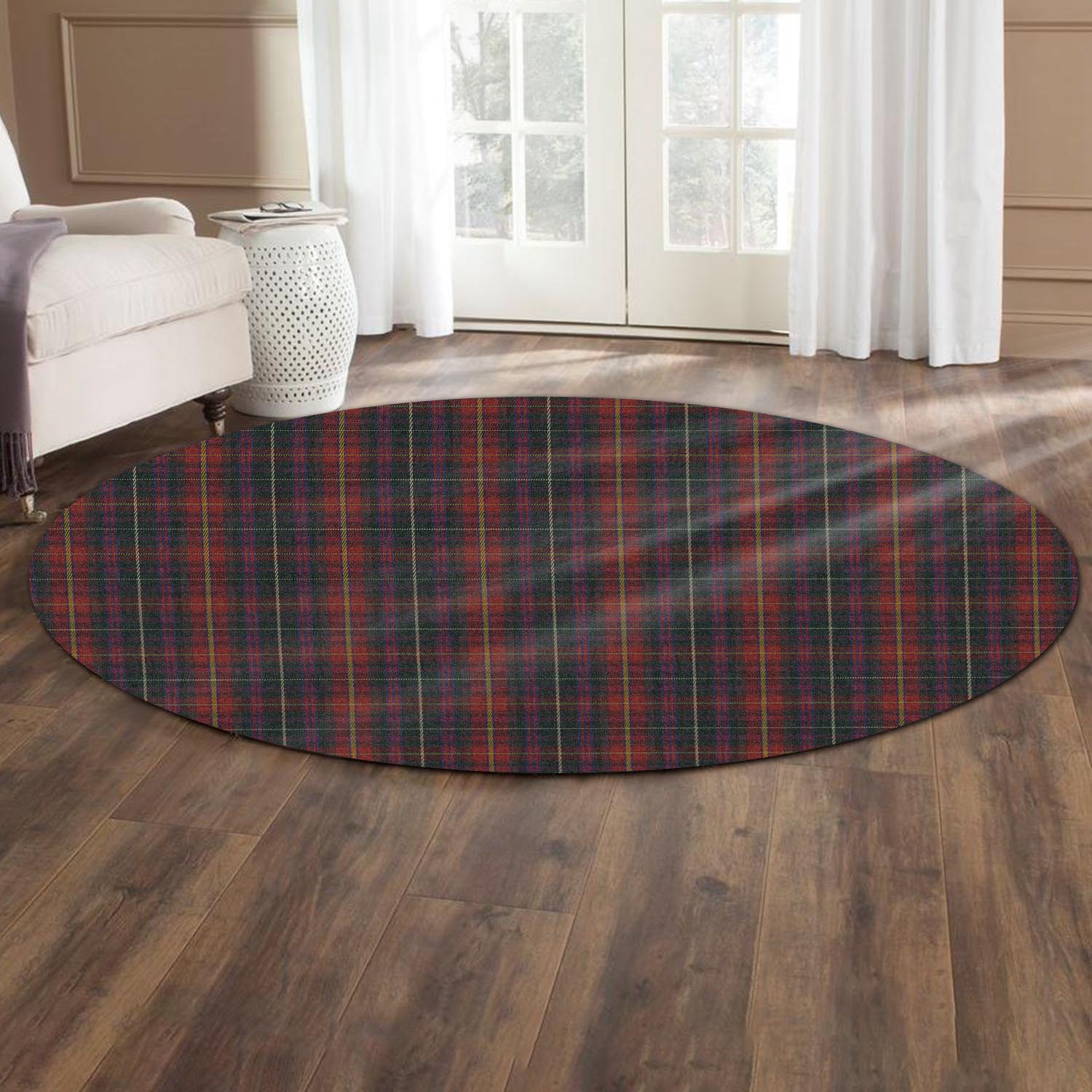 Meath County Ireland Tartan Round Rug - Tartan Vibes Clothing