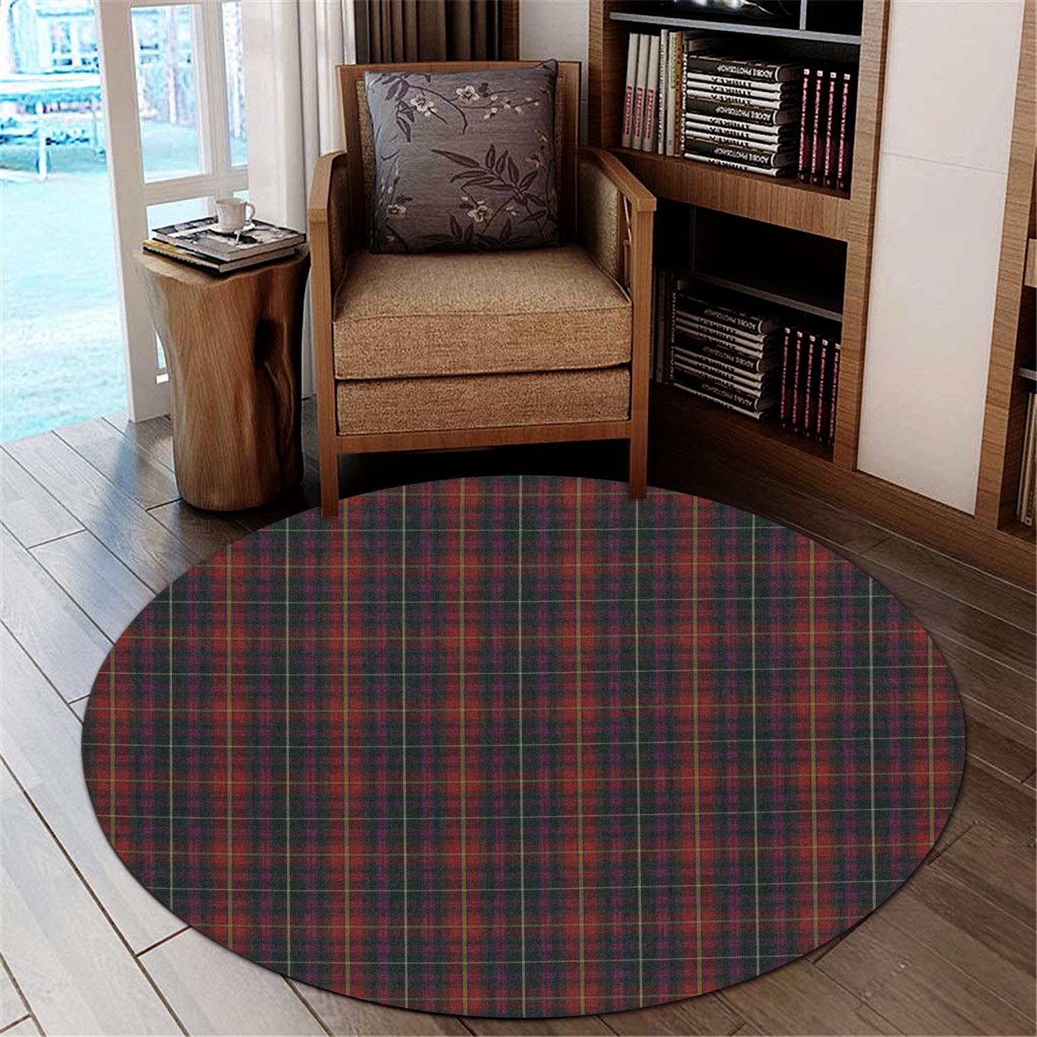 Meath County Ireland Tartan Round Rug - Tartan Vibes Clothing