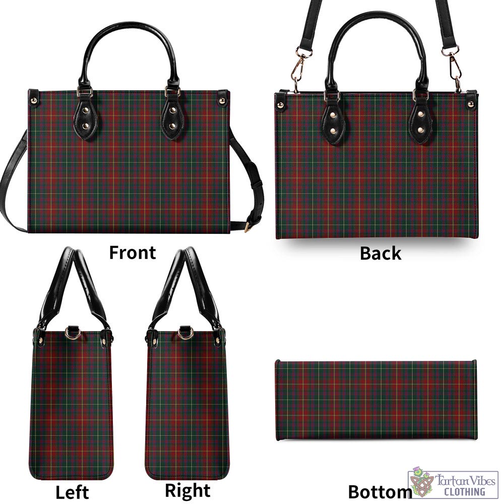 Meath County Ireland Tartan Luxury Leather Handbags - Tartan Vibes Clothing