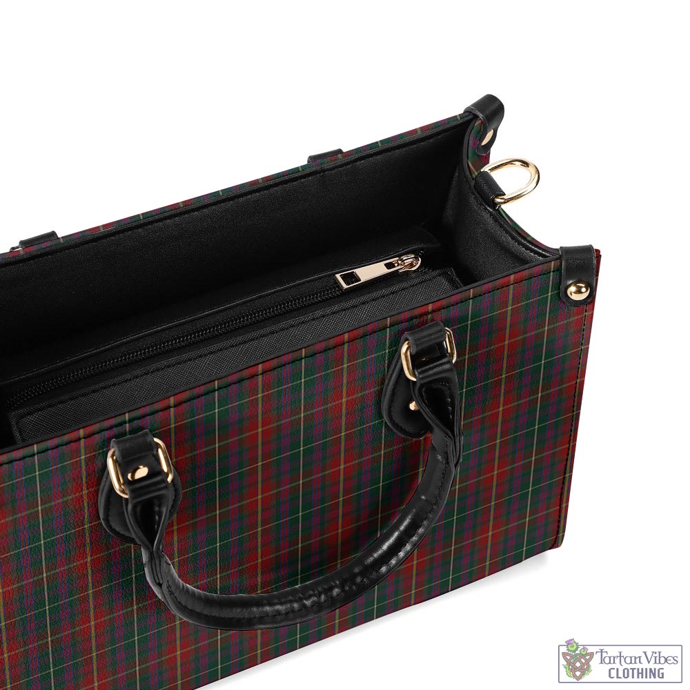 Meath County Ireland Tartan Luxury Leather Handbags - Tartan Vibes Clothing