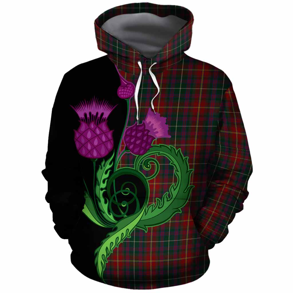 Meath County Ireland Tartan Cotton Hoodie Traditional Scottish Thistle
