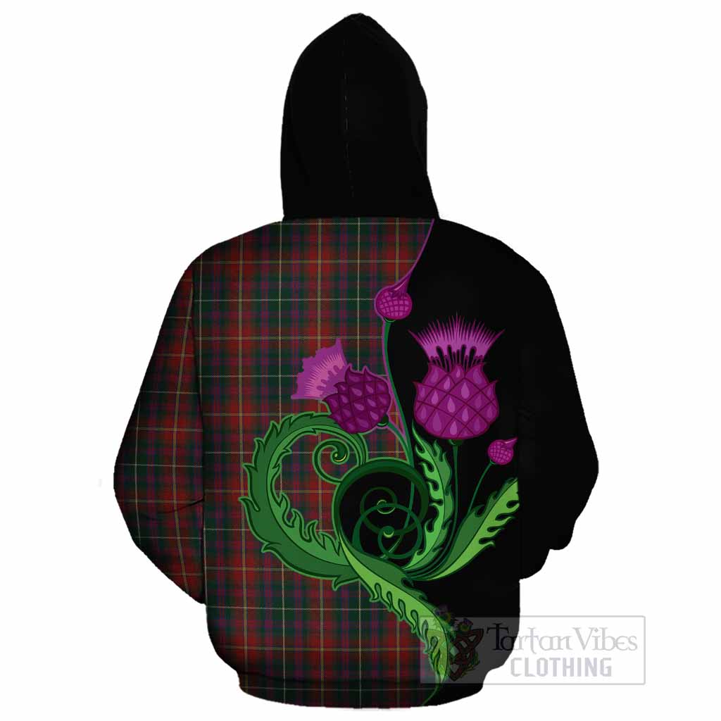 Meath County Ireland Tartan Cotton Hoodie Traditional Scottish Thistle