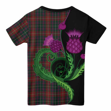 Meath County Ireland Tartan Kid T-shirt Traditional Scottish Thistle
