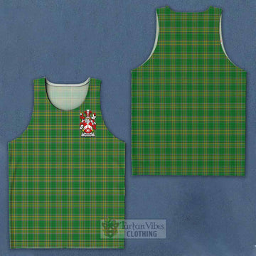 Meehan Irish Clan Tartan Men's Tank Top with Coat of Arms