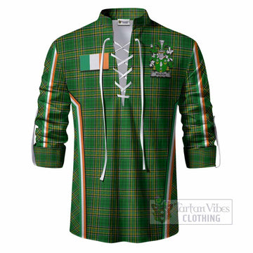 Meldon Irish Clan Coat of Arm Tartan Ghillie Shirt Flag Style