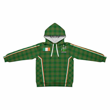 Meldon Irish Clan Coat of Arm Tartan Kid Hoodie Flag Style