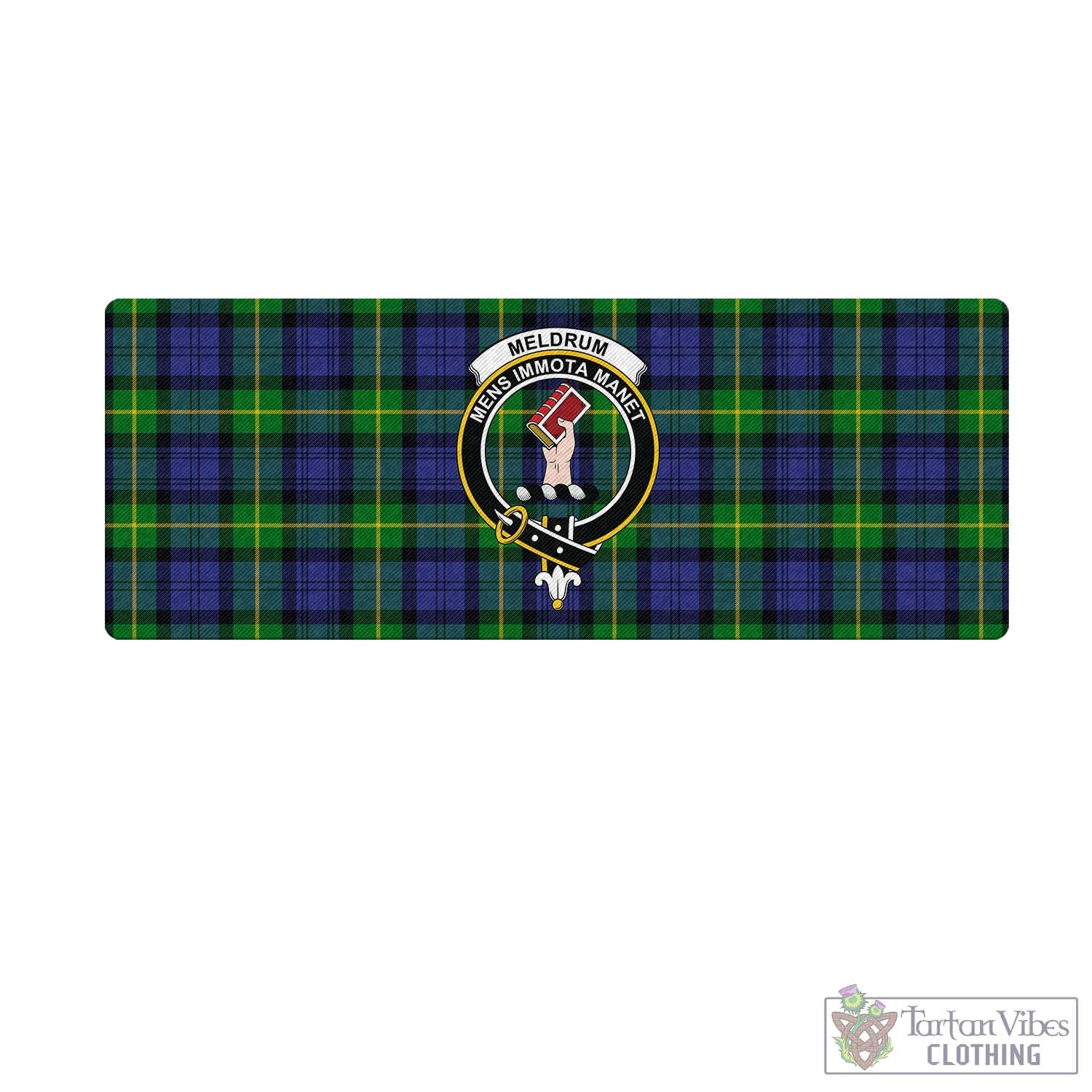 Tartan Vibes Clothing Meldrum Tartan Mouse Pad with Family Crest