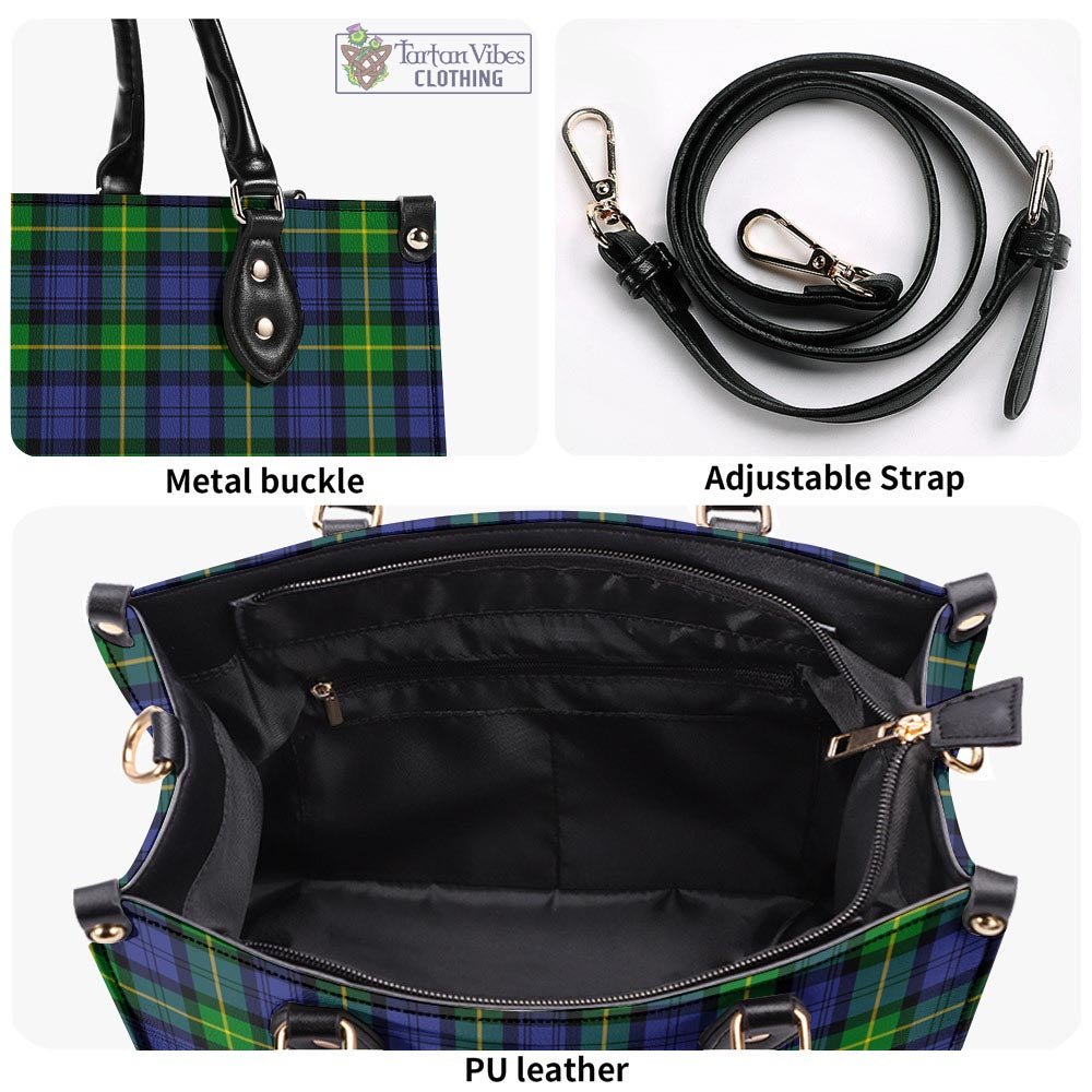 Meldrum Tartan Luxury Leather Handbags - Tartan Vibes Clothing