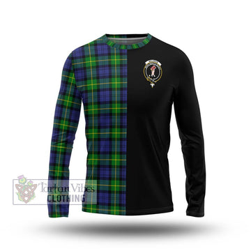 Meldrum Tartan Long Sleeve T-Shirt with Family Crest and Half Of Me Style Unisex - Tartan Vibes Clothing