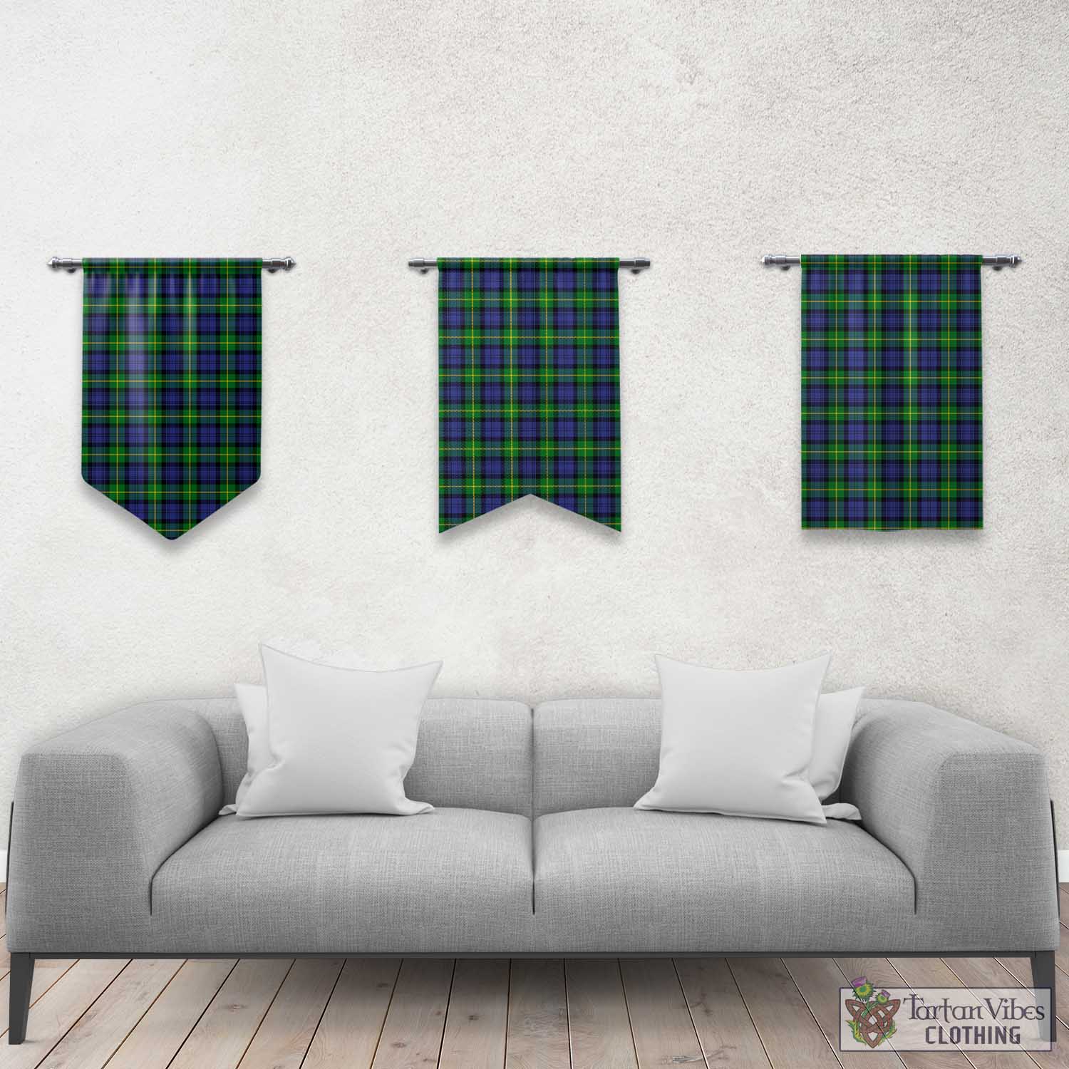 Meldrum Tartan Gonfalon, Tartan Banner Rectangle - Tartan Vibes Clothing