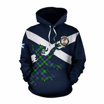 Meldrum Tartan Lion Rampant Cotton Hoodie Proudly Display Your Heritage with Alba Gu Brath and Clan Name Pullover Hoodie XS - Tartan Vibes Clothing