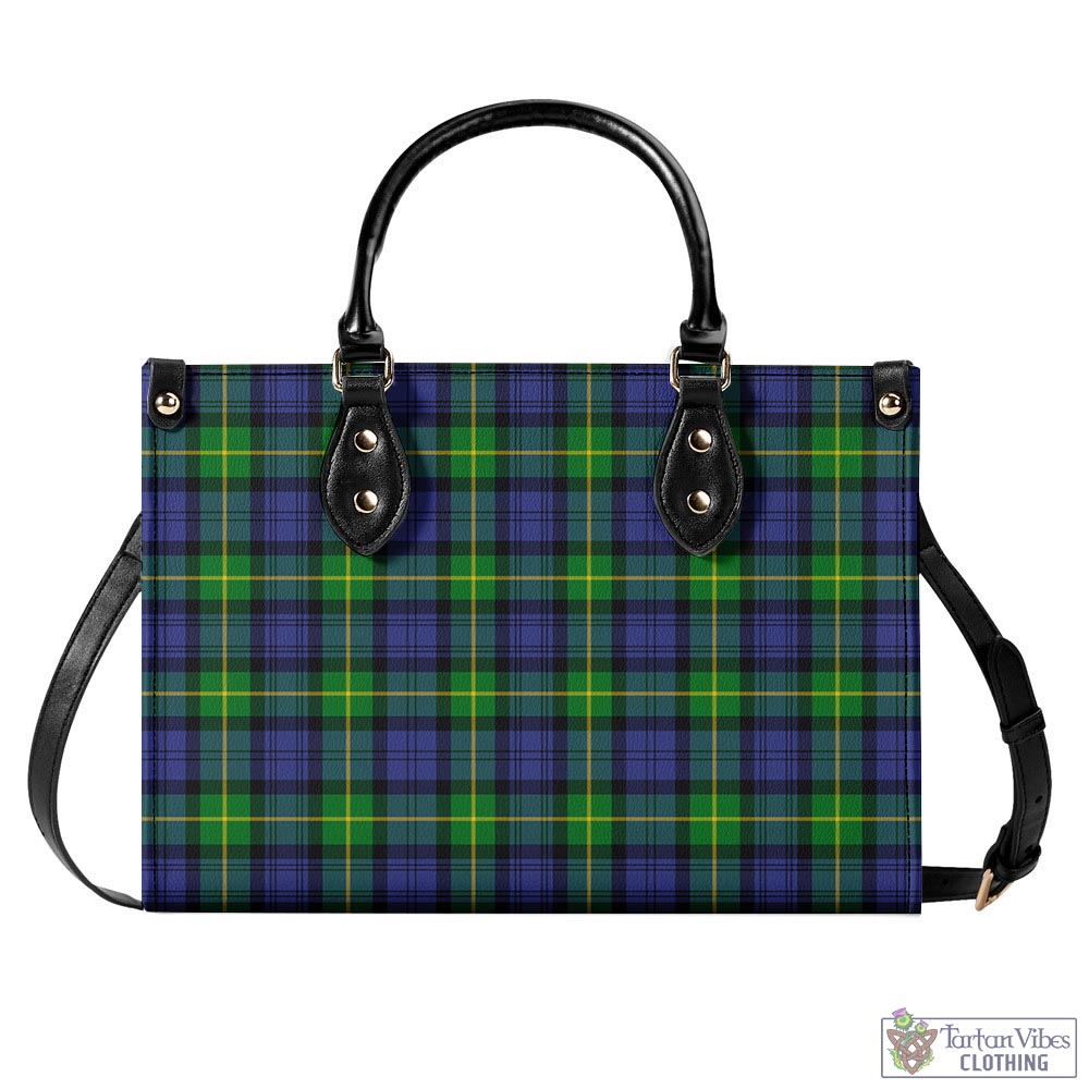 Meldrum Tartan Luxury Leather Handbags L - Tartan Vibes Clothing