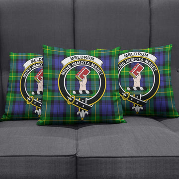 Meldrum Tartan Pillow Cover with Family Crest Rectangle Pillow Cover 51*91cm - Tartan Vibes Clothing